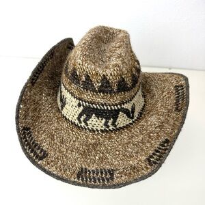 Vintage Peruvian Alpaca Wool Western Hat